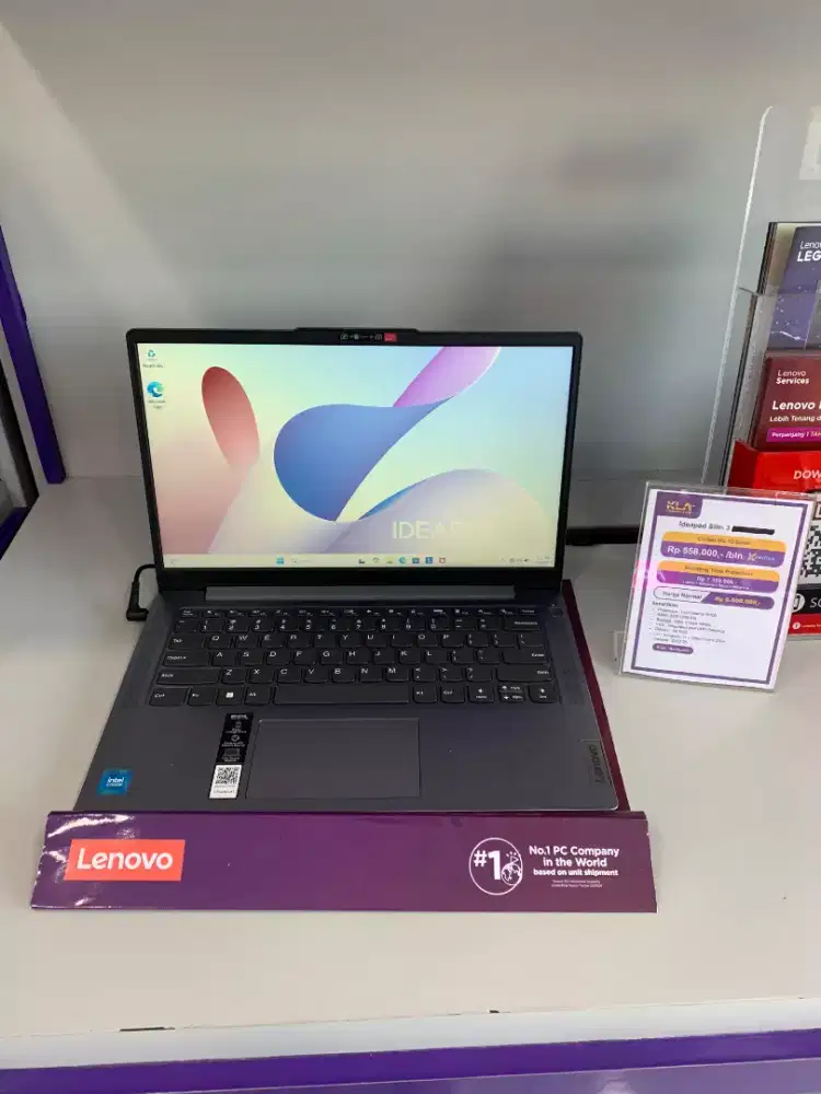 kredit laptop lenovo Ideapad slim 3 promo cicilan 0% free 2x angsuran