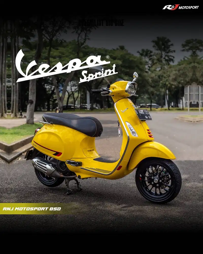 (Full Paper) Vespa Sprint LS 150 Tahun 2021 Warna Kuning The Best Unit
