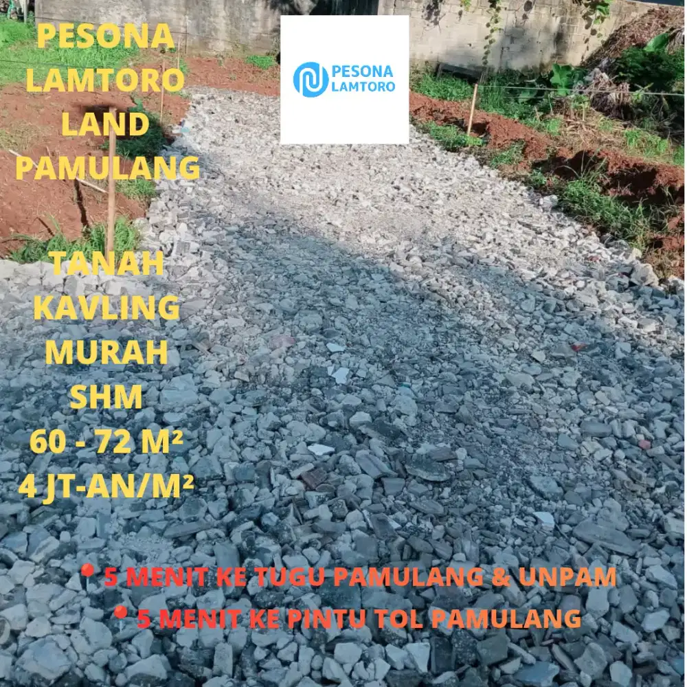 Pesona Lamtoro Land, Tanah Kavling Murah Pamulang