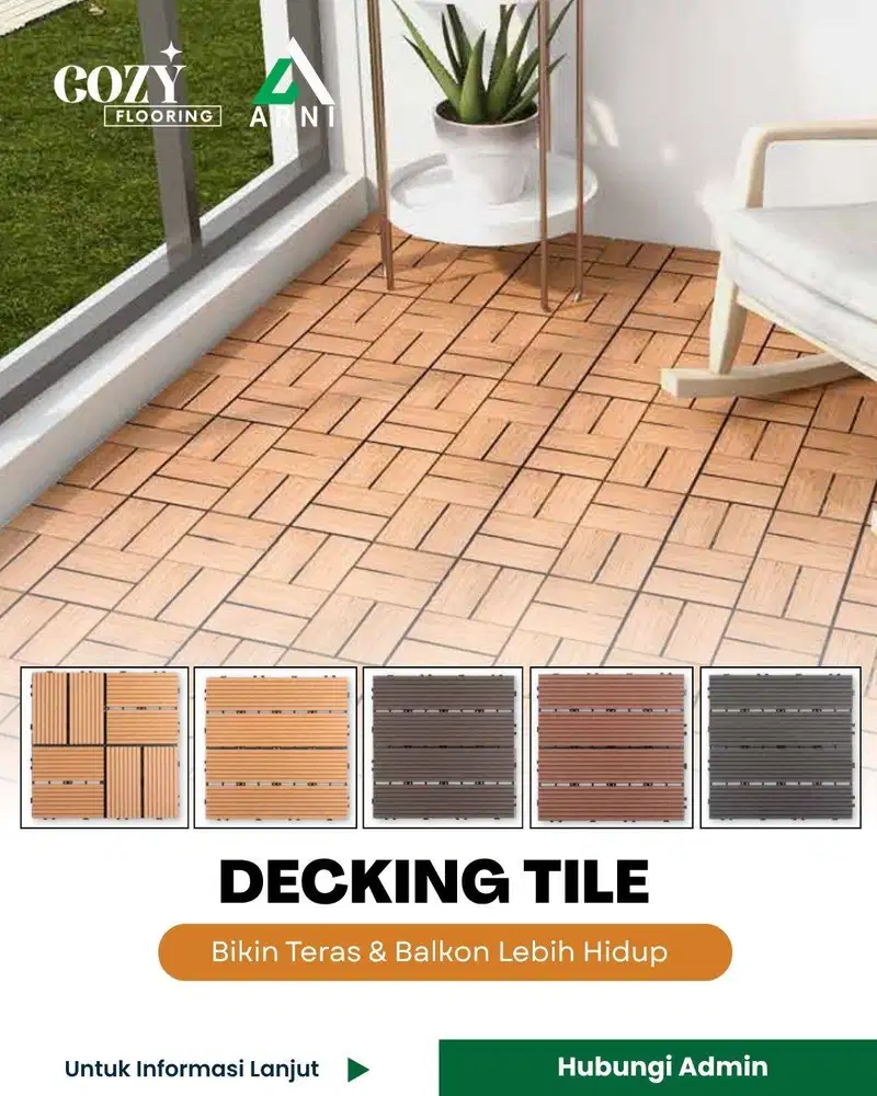 Decking Tile Marvel 30cm x 30cm per lembar | Decking DIY klik