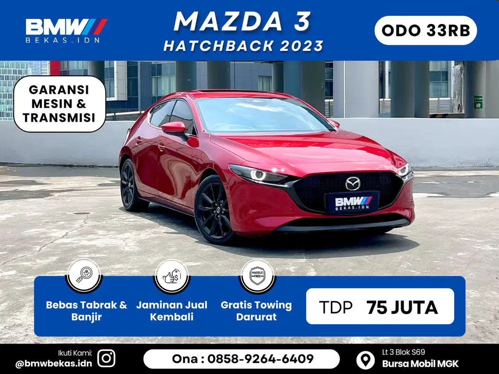 Low km 33rb Mazda 3 hb 2023