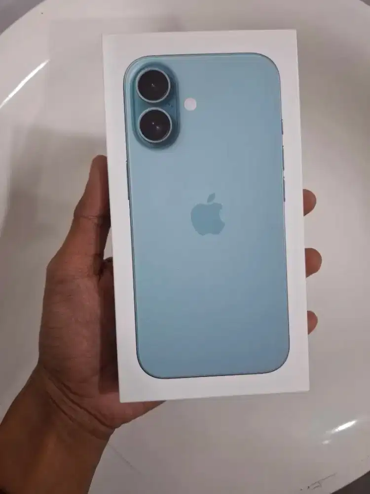 iPhone 16 128gb iBox teal new buka segel aja