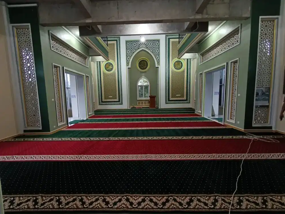 Tersedia Karpet sajadah Masjid import pembelian menyesuaikan kebutuhan