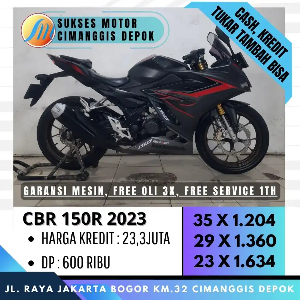 DP 600 CBR 150R 2023 KULUS LIKE NEW [SUKSES MOTOR]
