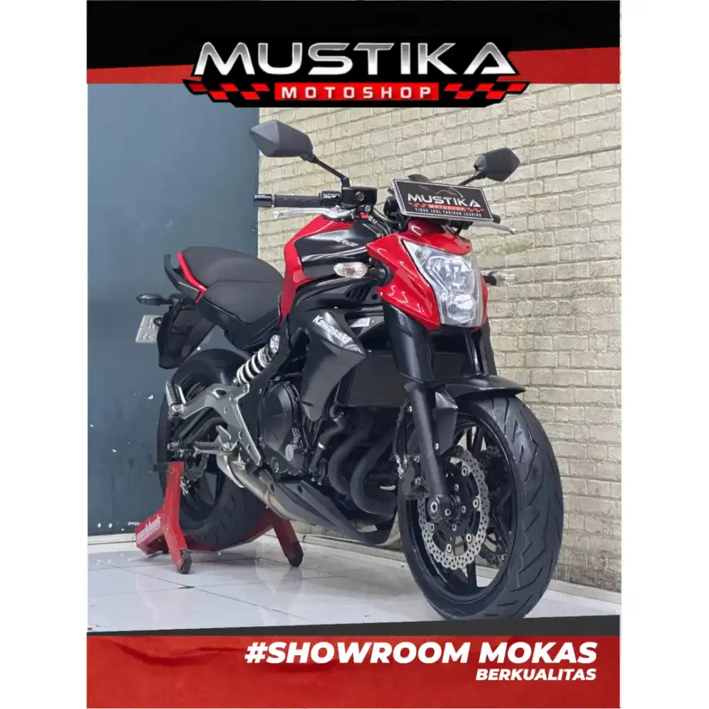 Perfect Condition!!Kawasaki ER6N 2012 Red Plat Jatim Mulus-Mustika