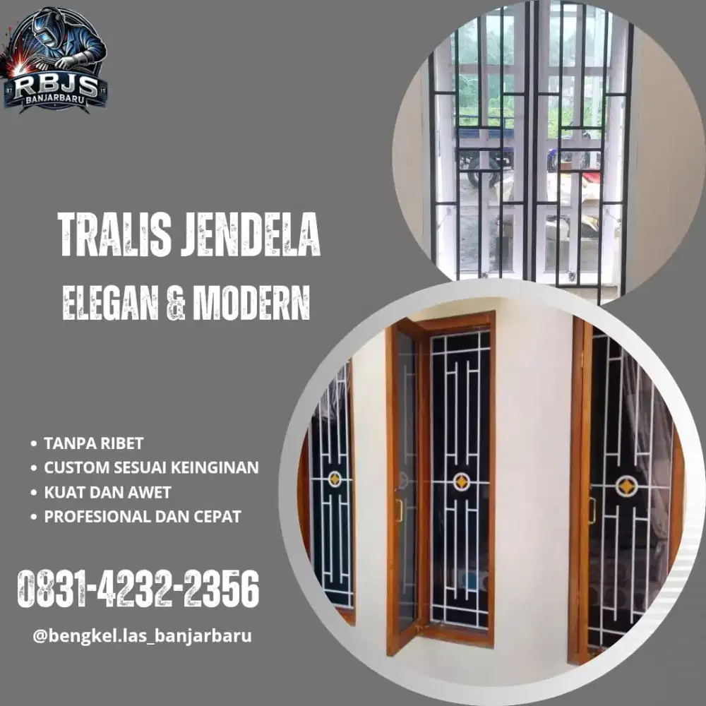 TRALIS JENDELA, KUAT, KOKOH, BIKIN RUMAH AMAN