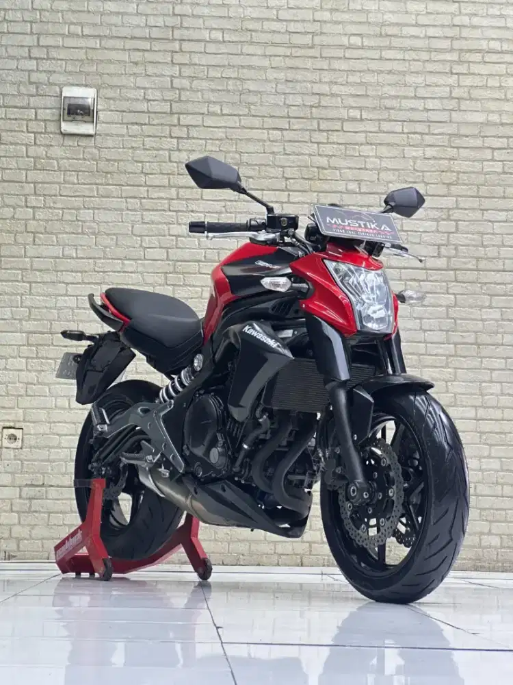 Perfect Condition!!Kawasaki ER6N 2012 Red Odo14rb Mulus-Mustika Saiful