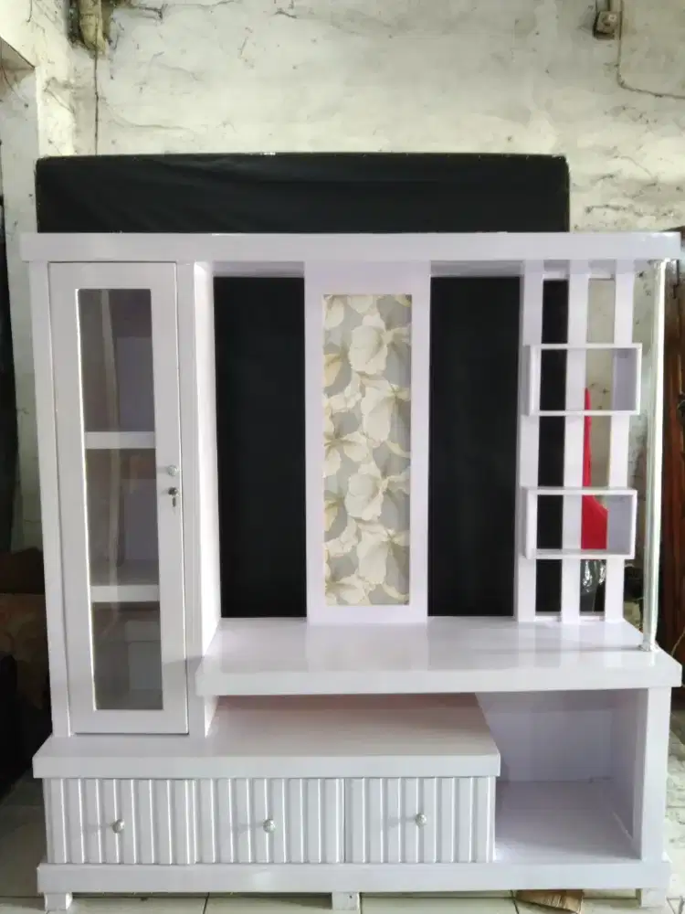 Buffet TV Kayu Blokteak muat hingga 42inch