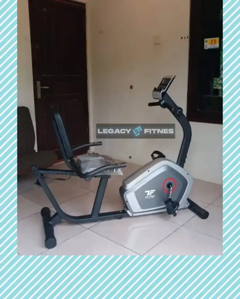Sepeda statis Recumbent TL-368R alat olahraga YKG-199
