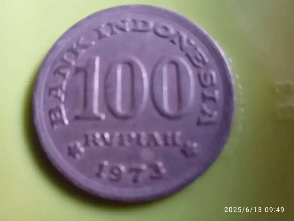 Uang koin 100RP THN 1973