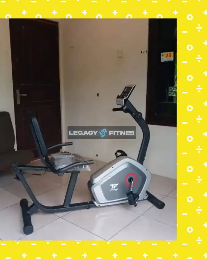 Sepeda statis Recumbent TL-368R alat olahraga YKG-199