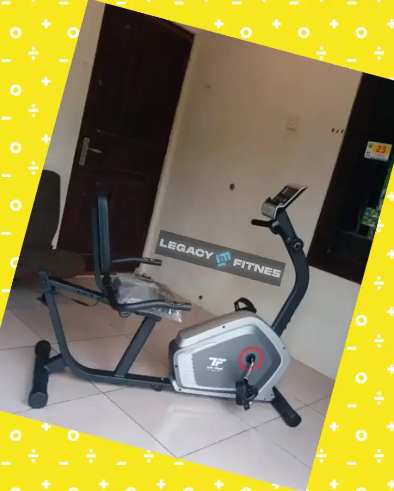 Sepeda statis Recumbent TL-368R alat olahraga YKG-199