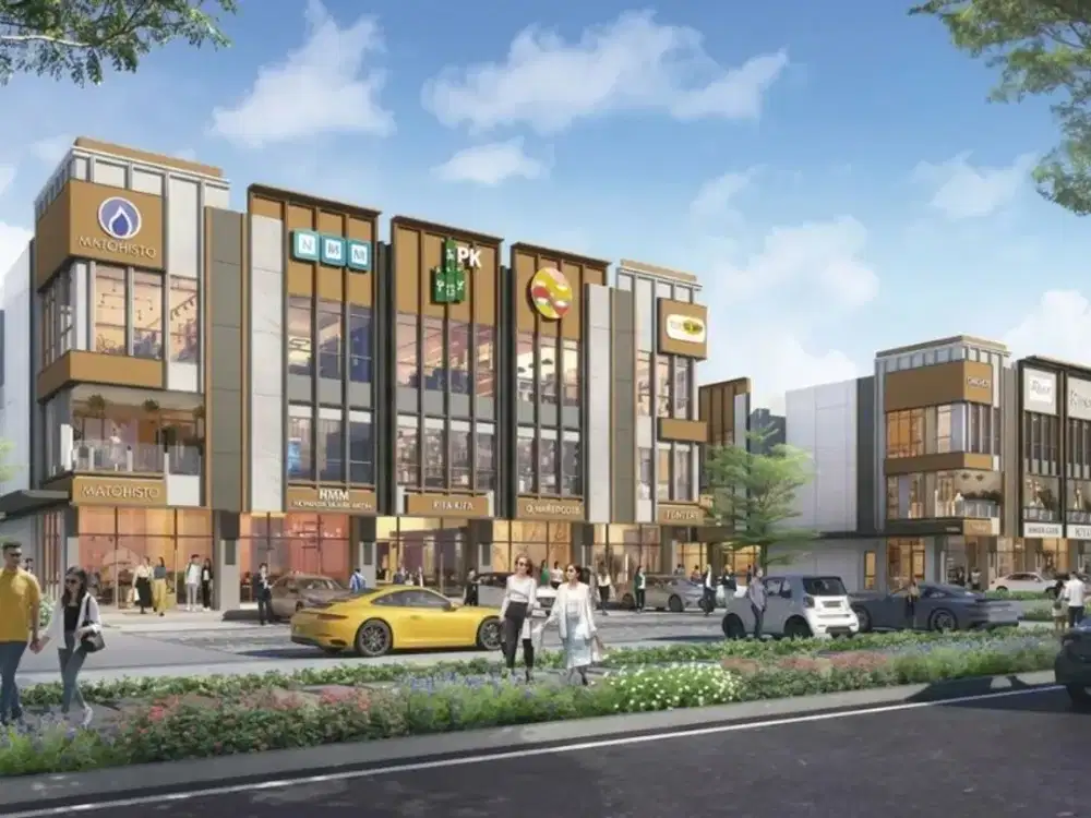 Ruko Emerald Commercial 2lt luas 70m 5x14 SCG Summarecon Crown Gading