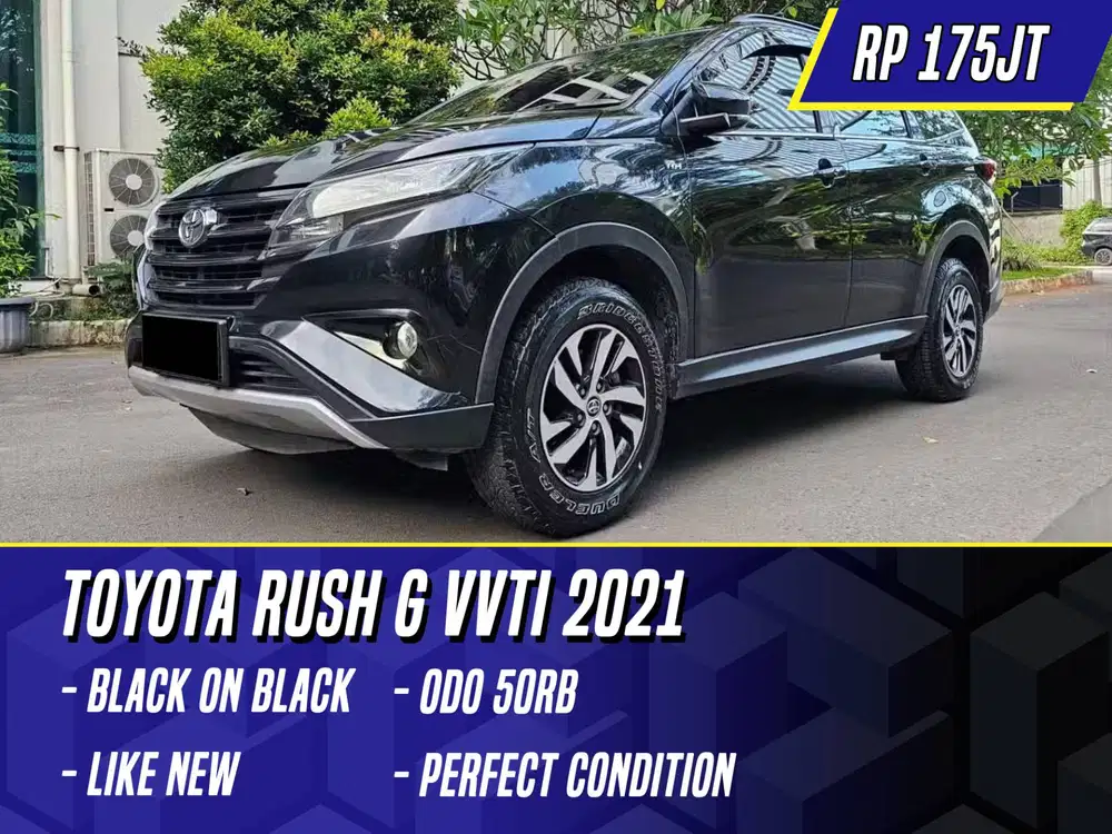 Toyota Rush G VVTI 2021 Black Hitam