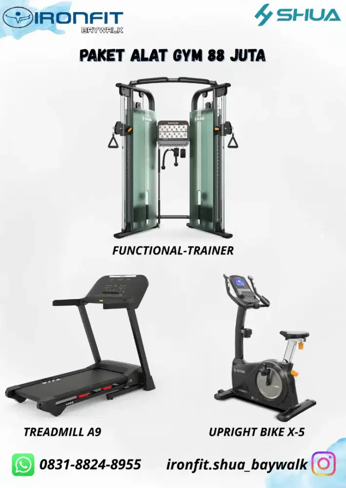 PAKET GYM PRIBADI 88 JT HIGH CLASS EQUIPMENT