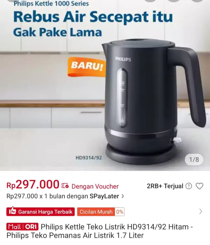 Kettle philips teko listrik