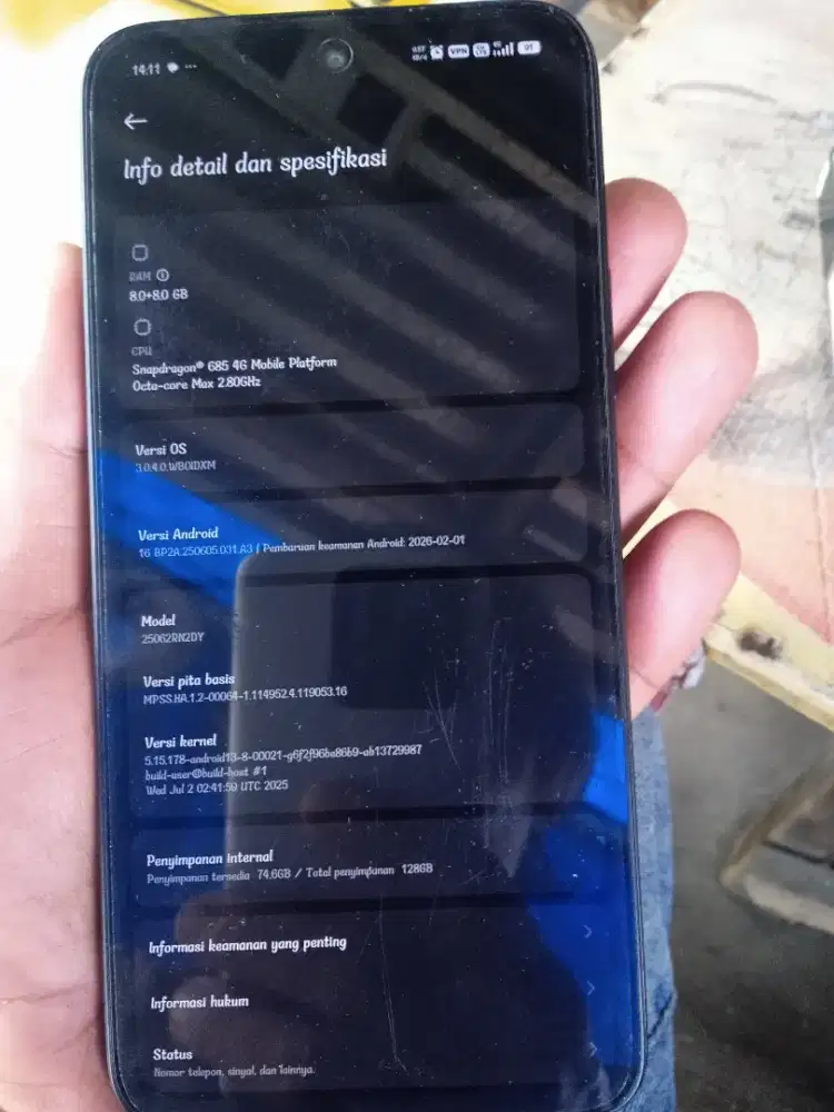 Bismillah jual Redmi15 baru d pakai kurang lebih 4 bln