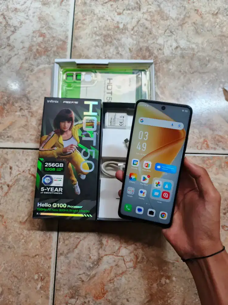 Infinix Hot 50 Ram 6+6/256 Fullset