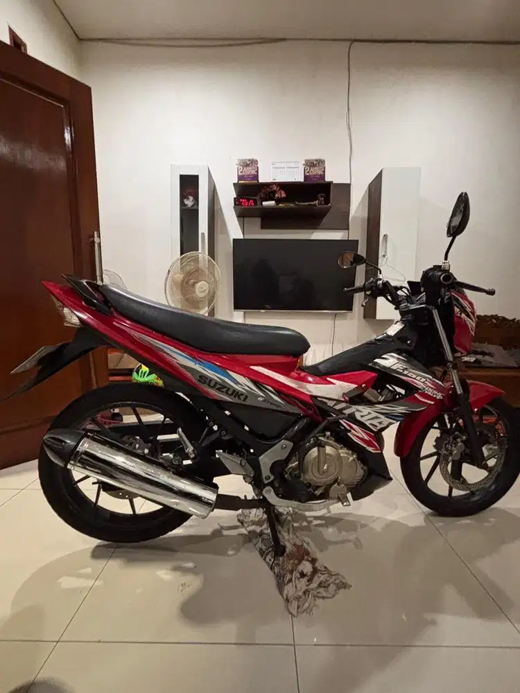 Dijual satria fu facelift 2014 merah hitam