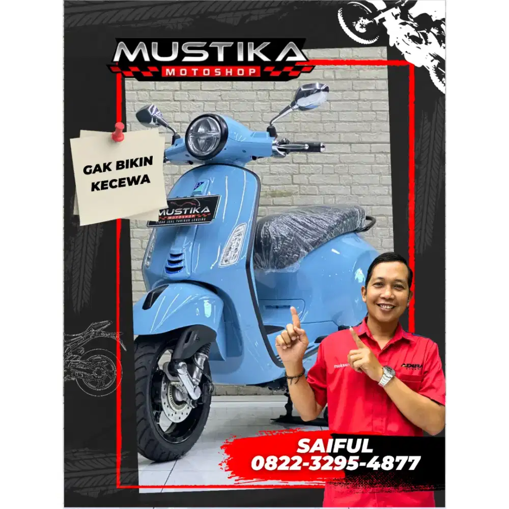Odo 300 Bekas Rasa Baru!!Vespa Primavera S 150cc Led 2025-Mustika