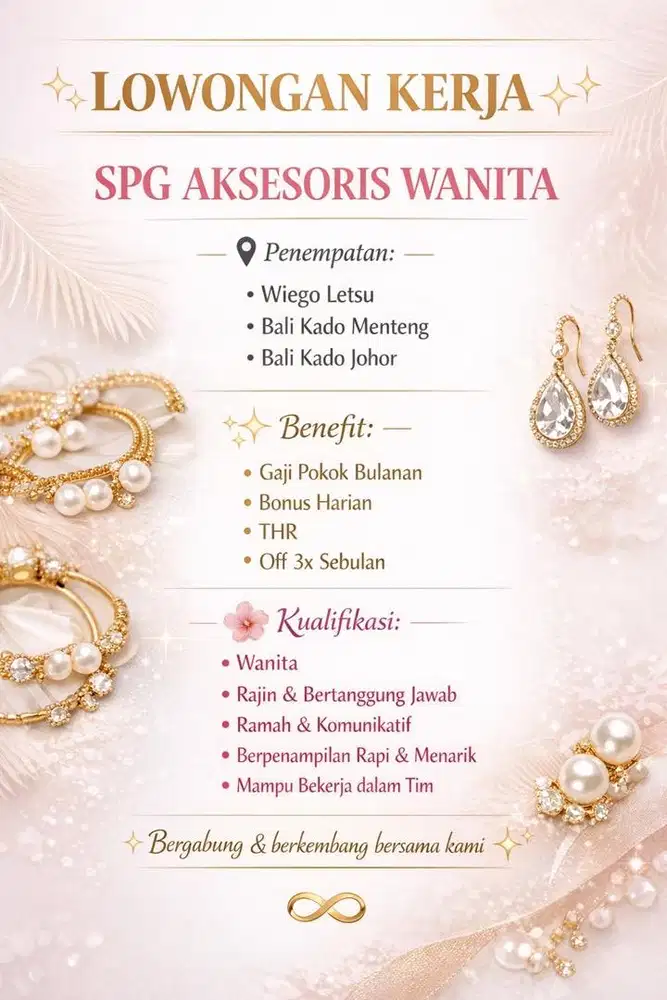 SPG Aksesoris Wanita Daerah Medan Johor, Letsu & Medan Denai