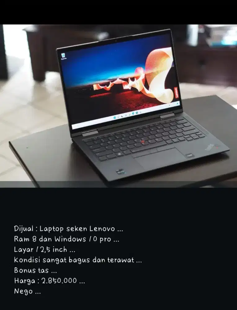 Laptop Seken Murah Merk Lenovo Ram 8