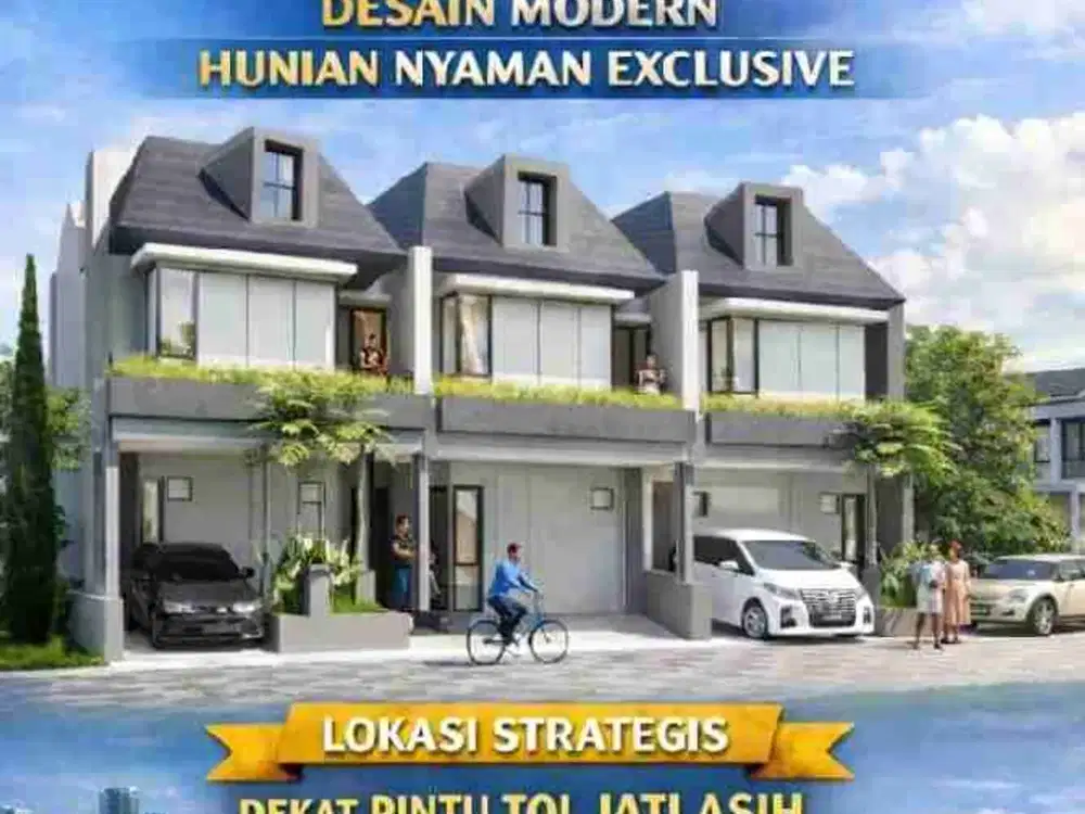 Dijual Rumah Cluster the Pavilion East dekat Tol Jatiasih, Bekasi