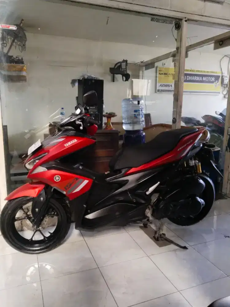 Dp 1.500 Yamaha aerox 155 2017 cash. Bali dharma motor