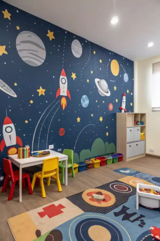 wallpaper dinding custom tema anak-anak