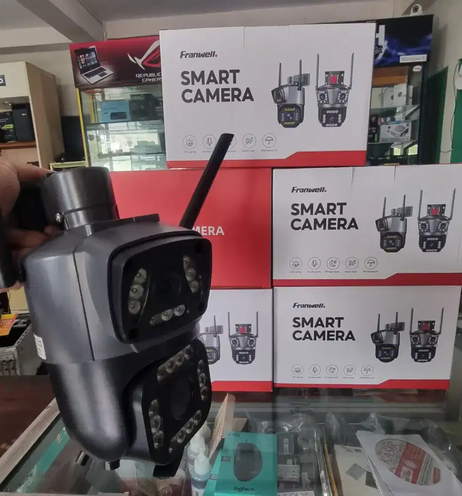 CCTV ip Cam dual camera - HD resolusi pantau dari Handphone