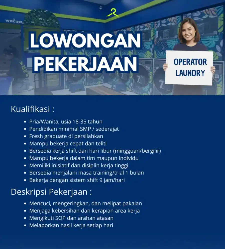 Operator Laundry (Crew Laundry)