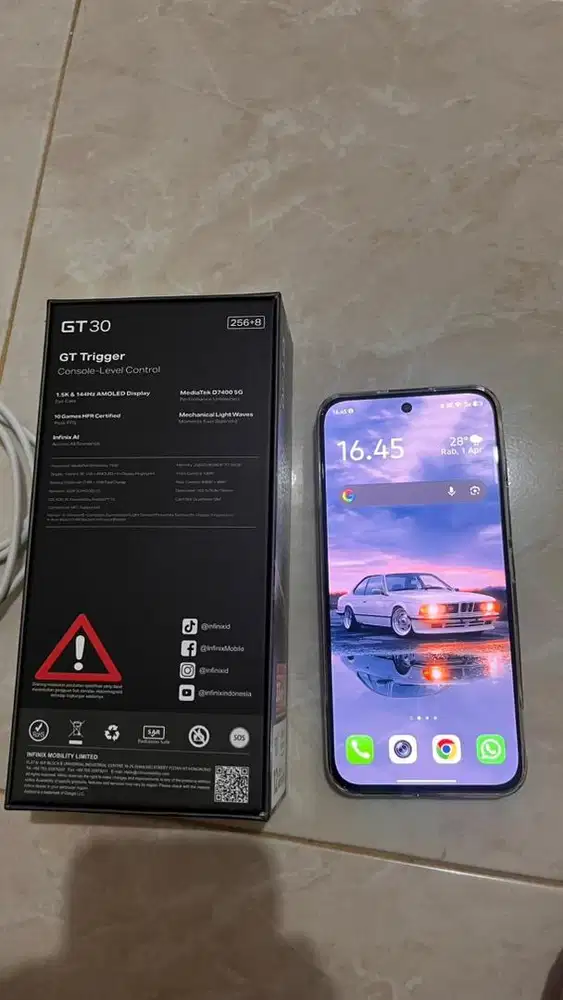 Infinix GT 30 5G 8/256 8gb 256gb warna pulse green original fullset