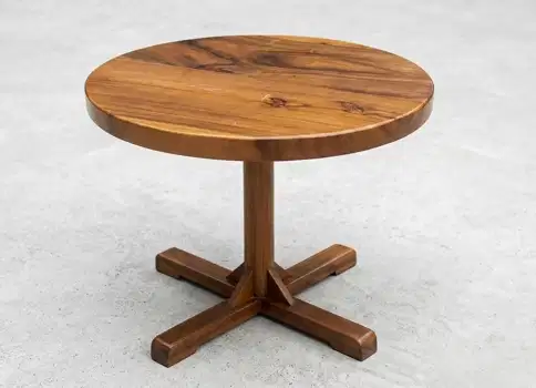 Meja Bulat Kayu – Estetik & Kokoh
