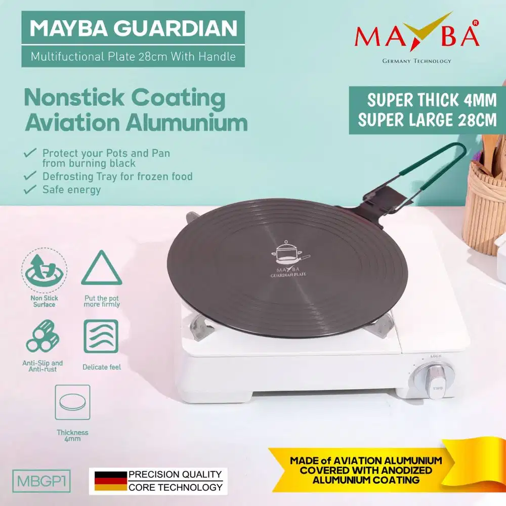 Mayba Guardian Alas Panci 4mm Anti Gosong + Handle Tebal
