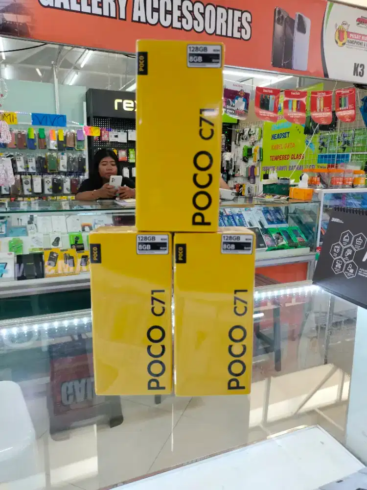 Poco C71 4/128gb New Garansi Resmi 15 Bulan