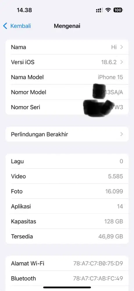 Dijual iphone 15 pink ibox