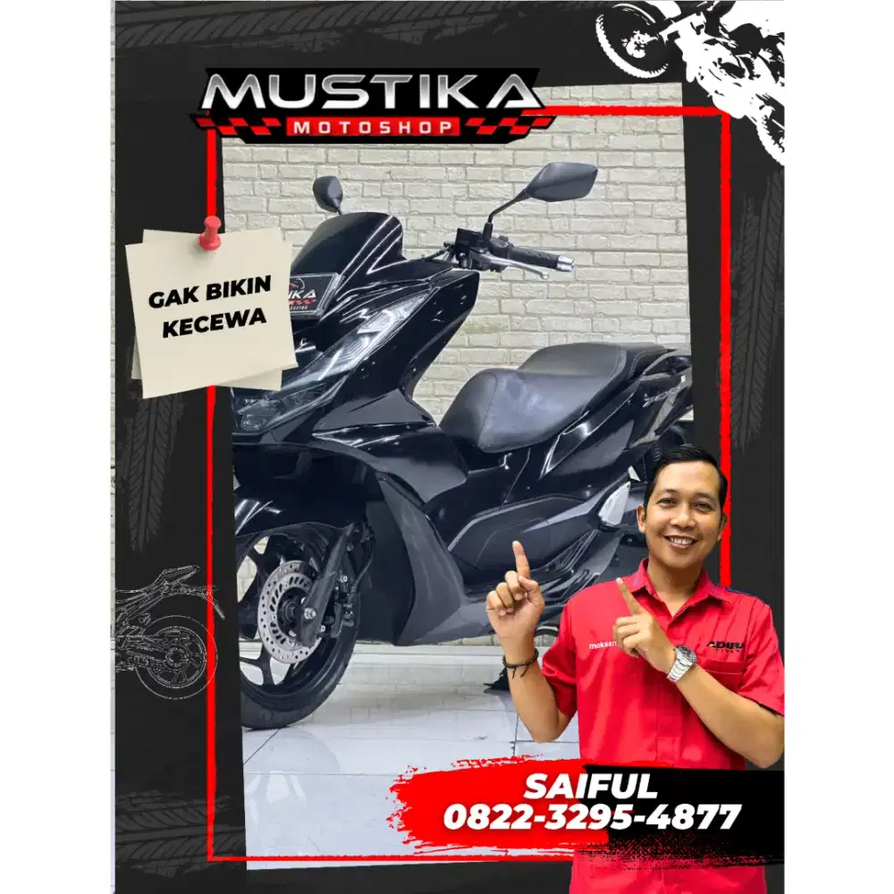 Perfect Condition!!Honda PCX 160cc 2023 Black N Asli Mulus-Mustika