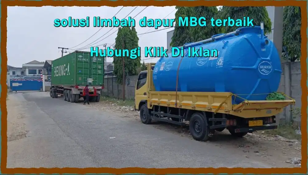 IPAL limbah minyak dapur MBG