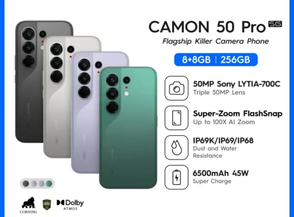 Ready HP Tecno Promo Cicilan bunga ringan di Erafone Puri Anjasmoro