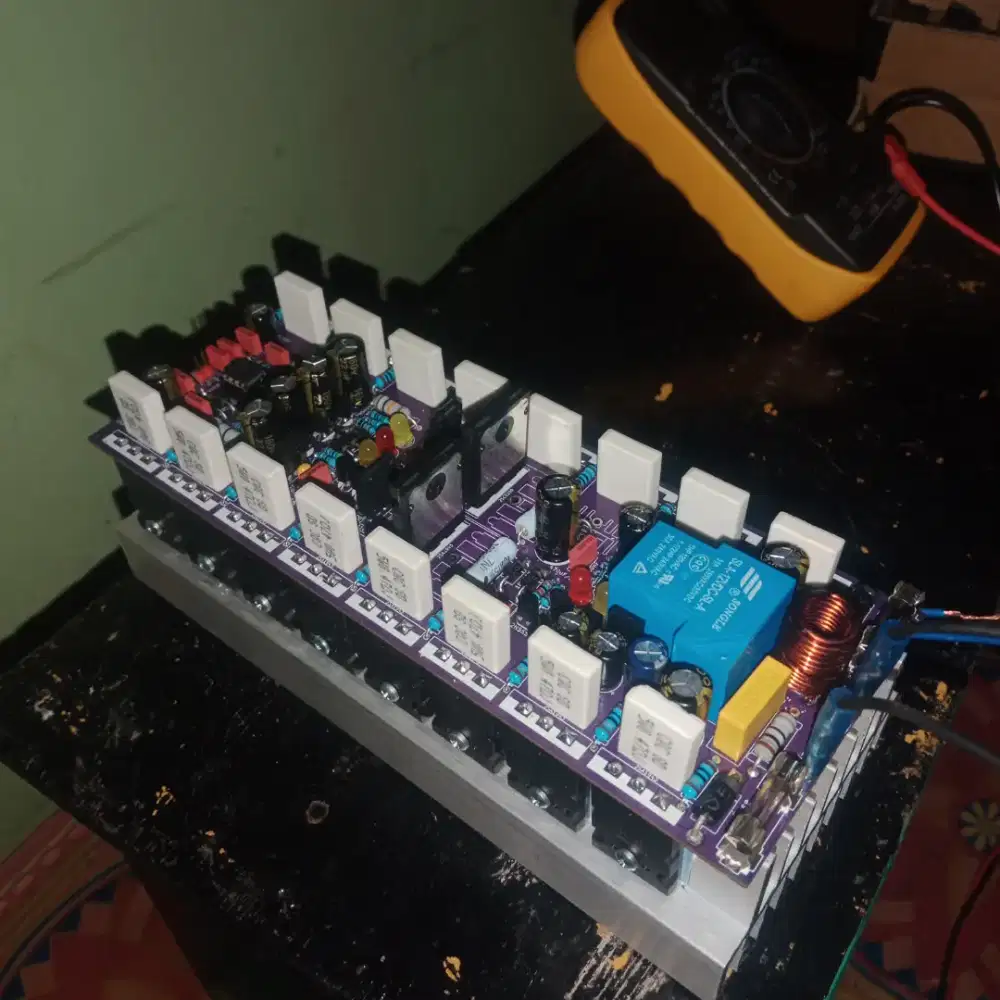 Driver socl 506 tef 8 set transistor final, pcb warna ungu