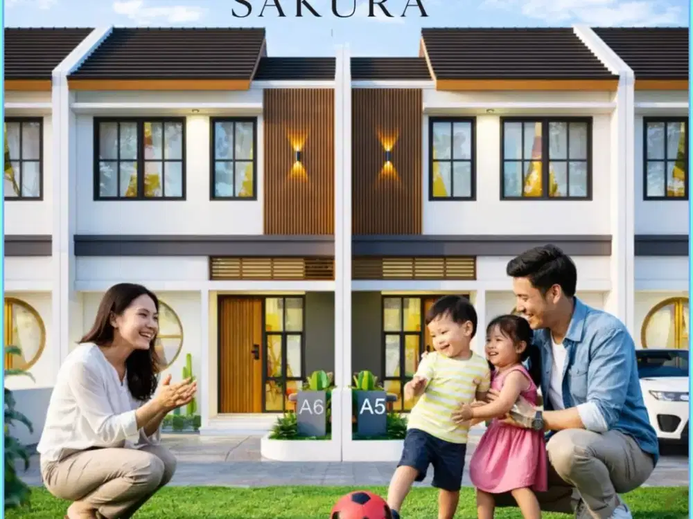 RUMAH 2 LANTAI JOGJA DALAM CLUSTER 2 LANTAI GAYA JEPANG