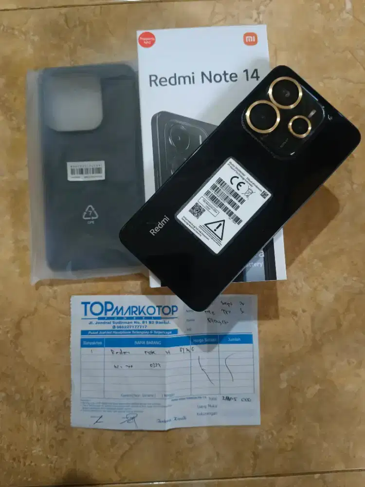 Jual Redmi Note 14 4G ram8/256 mulus
Sudah ada pelindung depan blakang