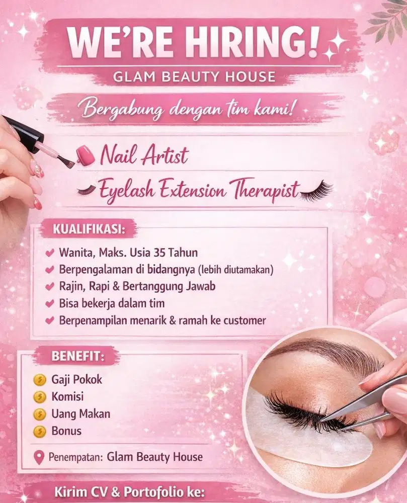 Eyelash nail spa therapist