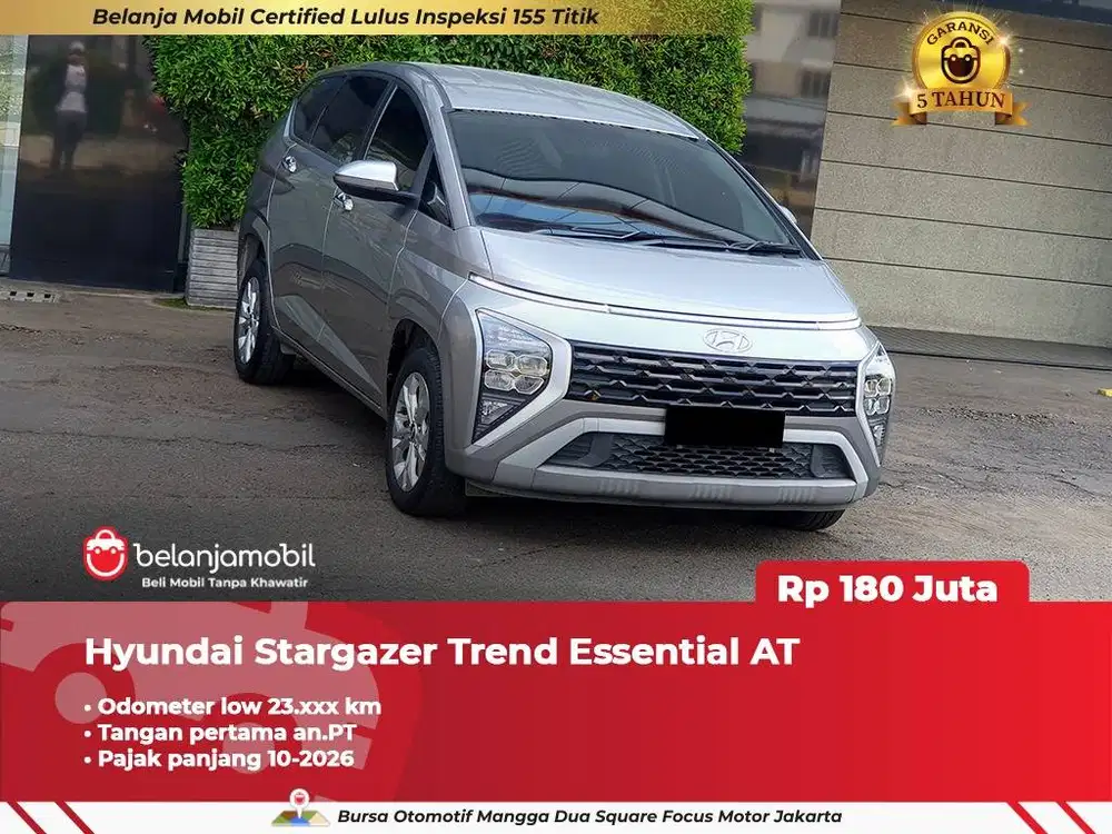 [ LOW KM 23RB ] Hyundai Stargazer Trend Essential AT 2023 2024