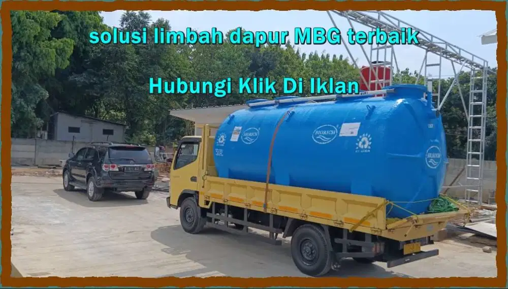 pengolahan air limbah dapur MBG