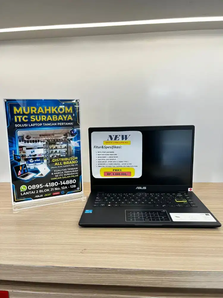 Asus E410KA-PM464 with Intel Pentium Silver N6000 128GB SSD Windows 11