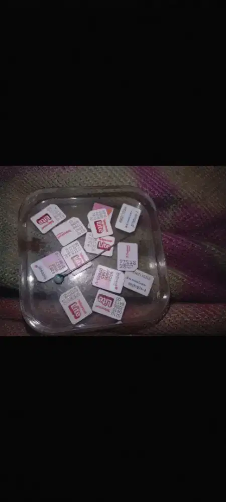 Sim card bekas ready 12pcs aktif 8pcs Rate OTP WA