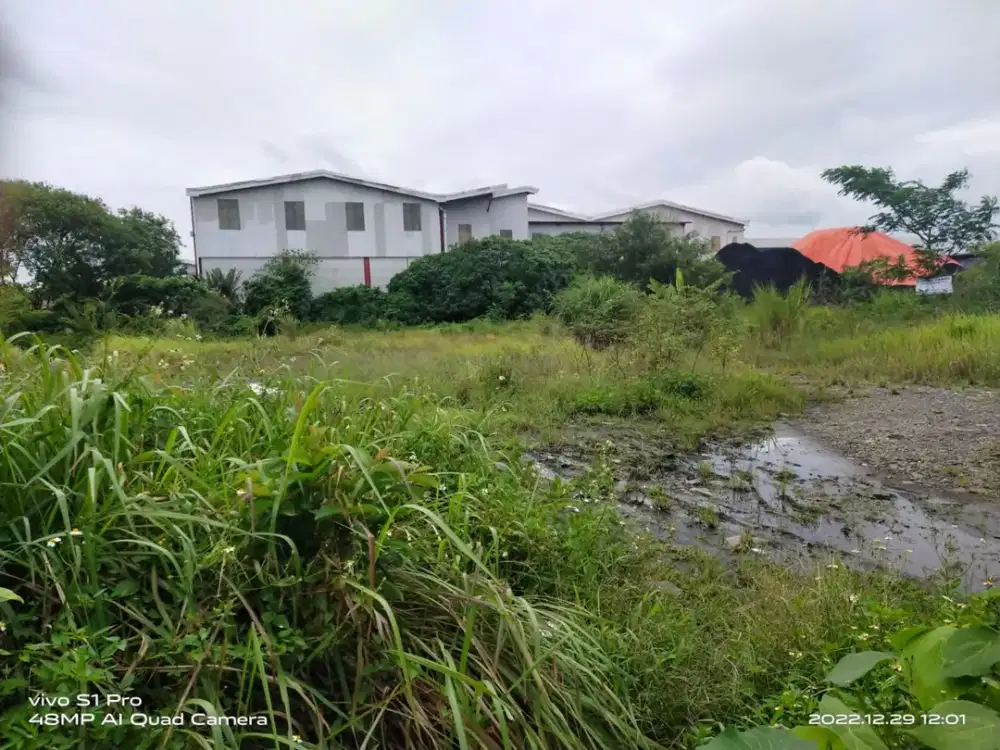 Dijual tanah jl raya cukang galih pinggir jalan, tangerang