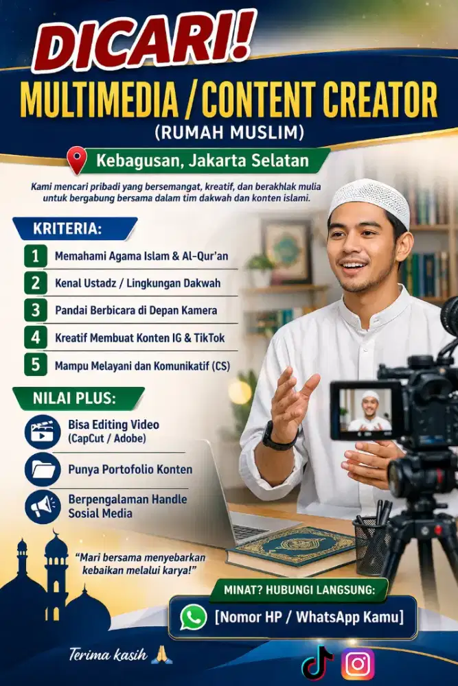 Segera mencari karyawan multimedia