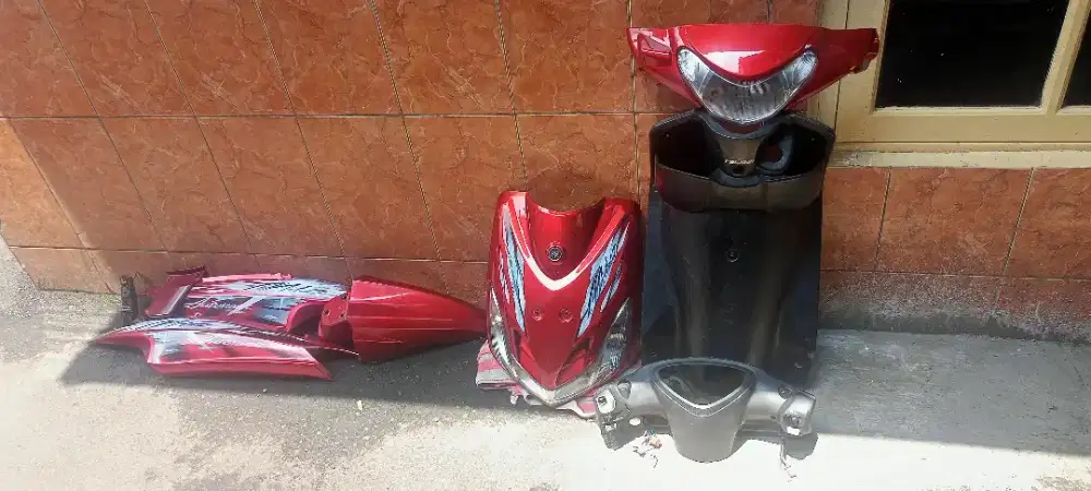 cover mio smile merah maroon kasar halus fullset